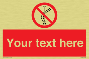 Custom prohibition Do not leave the tow track